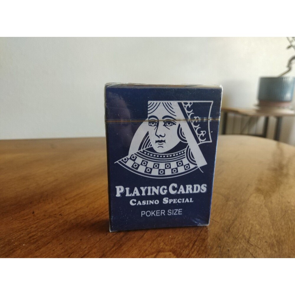 Casino Special Poker Size Paper Playing Cards Linen Finish New Sealed